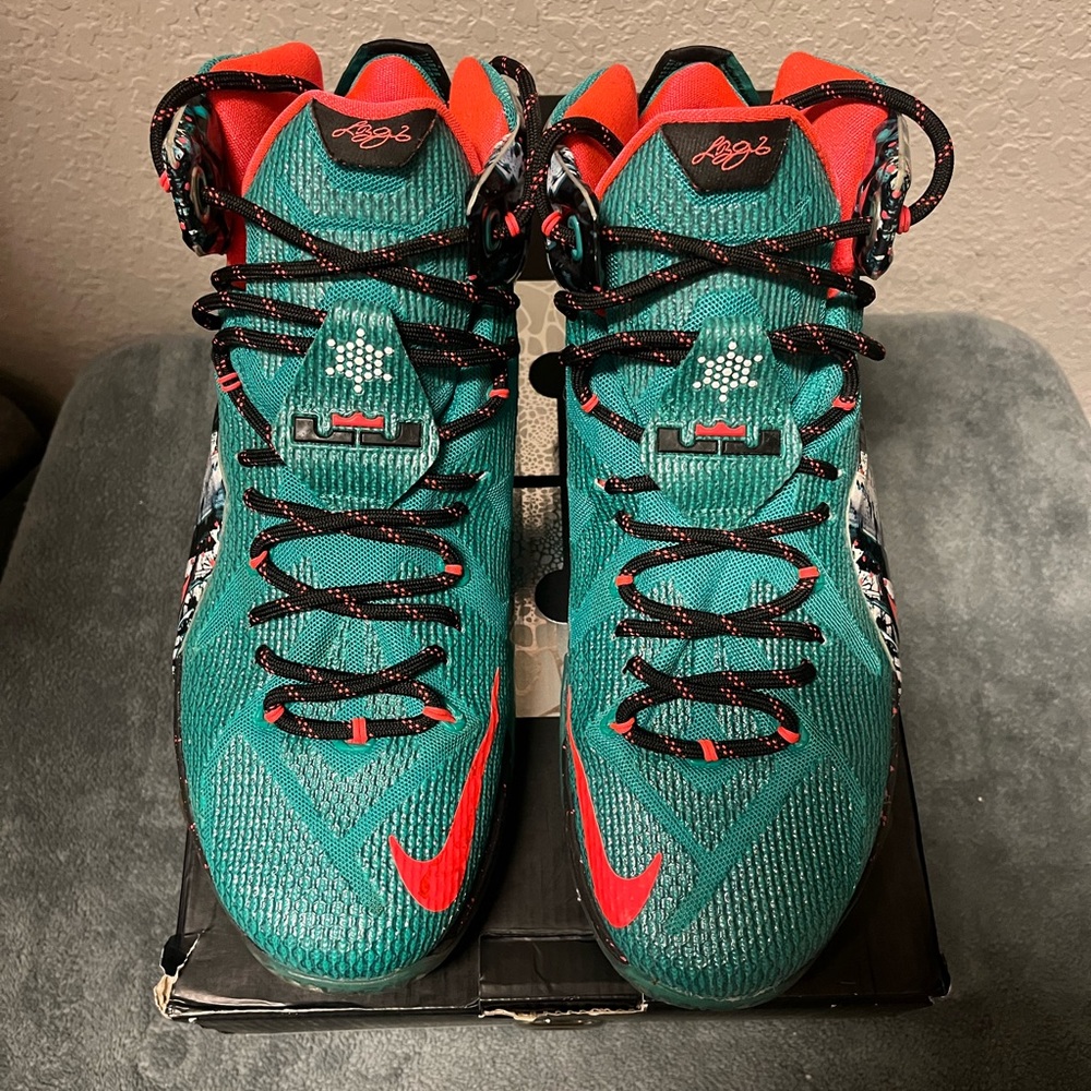 LeBron 12 Akron Birch Emerald Green/Dark Emerald-Hyper Punch